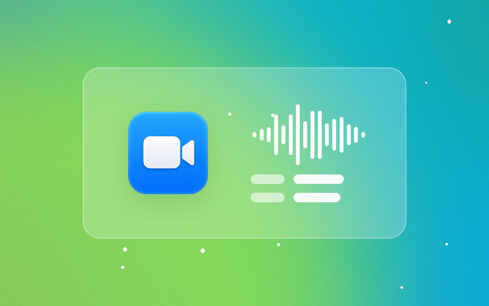 Video icon with a sound wave and subtitle lines, illustrating AI video localization